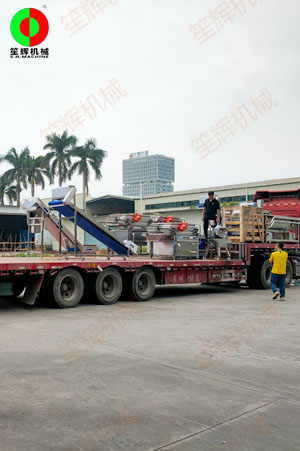 江西葉小姐凈菜加工及根莖加工生產(chǎn)線裝車(chē)按時(shí)交付客戶,！